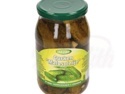 Uhorky Mierne solen&eacute; s K&ocirc;prom 0,85 kg/ Огурцы Малосольные с Укропом Закуска 0,85 кг