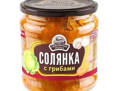 Polievka Hubov&aacute; Soľanka  Semiluky  0,46 kg / Суп Солянка Семилуки с грибами 0,46 кг