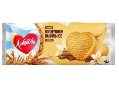 Su&scaron;ienky Lyubyatovo "Vzdu&scaron;ne" vanilka a &scaron;korica 200g / Печенье Любятово "Воздушное" ваниль с корицей  200г