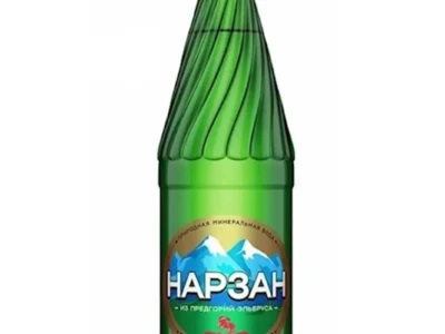 Voda Miner&aacute;lna "Narzan" 0,5 l. / Вода Минеральная "Нарзан" природная газация 0,45 л.